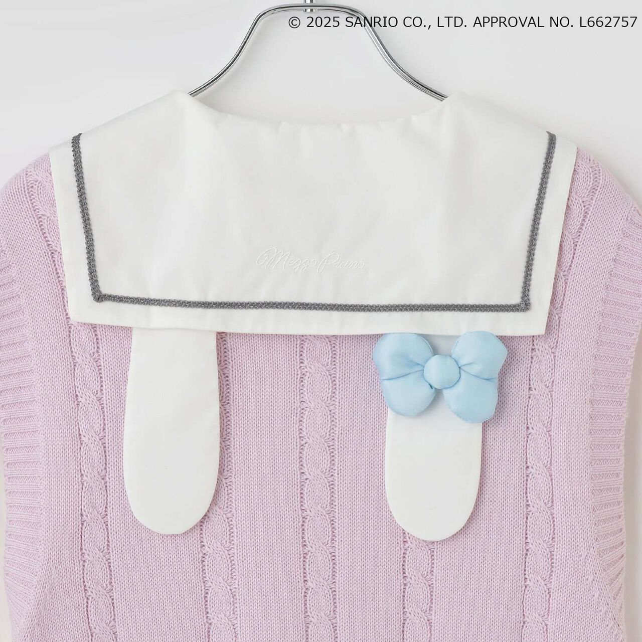 My Melody / Kuromi Knit Vest & Sailor Blouse Set,Purple, large image number 10