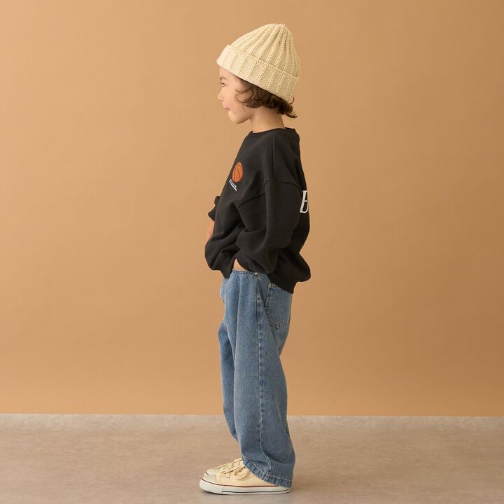 [LOVE DENIM] Loose Straight Pants,Black, medium image number 14