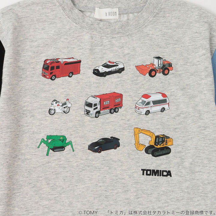 [TOMICA] Stain Resistant Quick-Dry UV Kaiteki Tenjiku Color-Blocked T-Shirt,Pearl white, medium image number 7