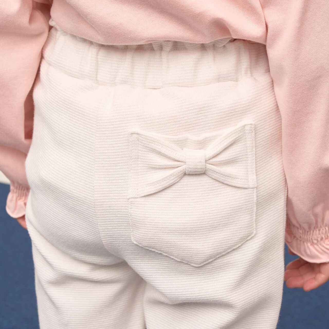 Tomo Pants [Anti-Stain, Quick-Dry] Ribbon Straight Pants,Ivory, large image number 19