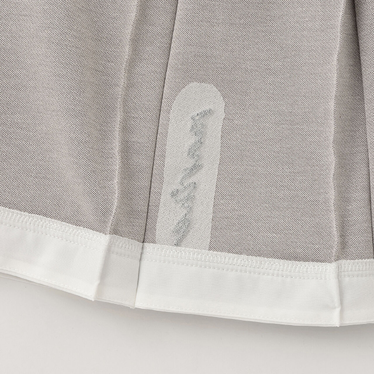 Cut Denim Pleated Skirt-Pants,Navy, large image number 8