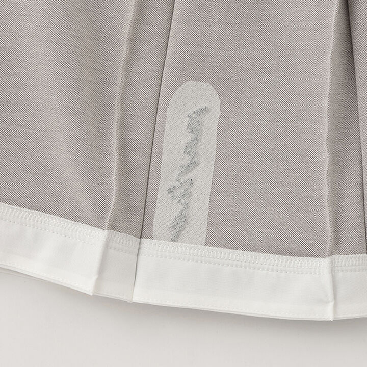 Cut Denim Pleated Skirt-Pants,Navy, medium image number 8