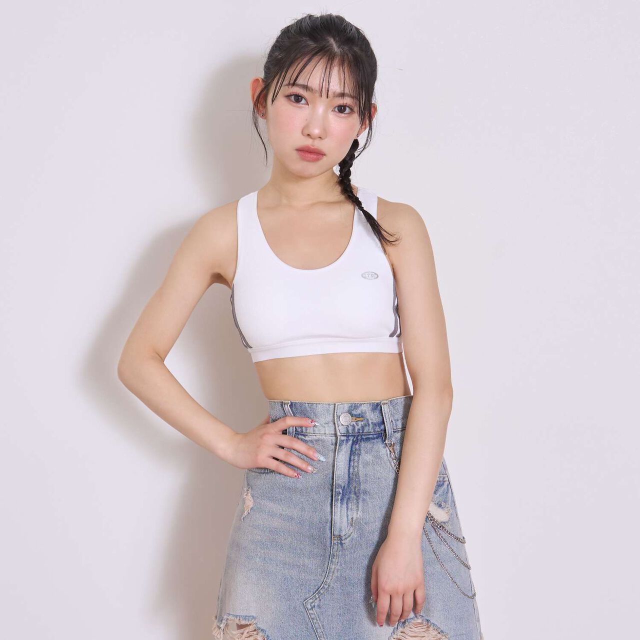 [LTXC] Line Half Top,Black, large image number 1