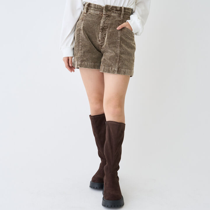 Casual Look Corduroy Shorts,Brown, medium image number 3