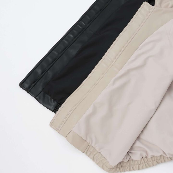 Link Faux Leather Jacket,Beige, medium image number 9