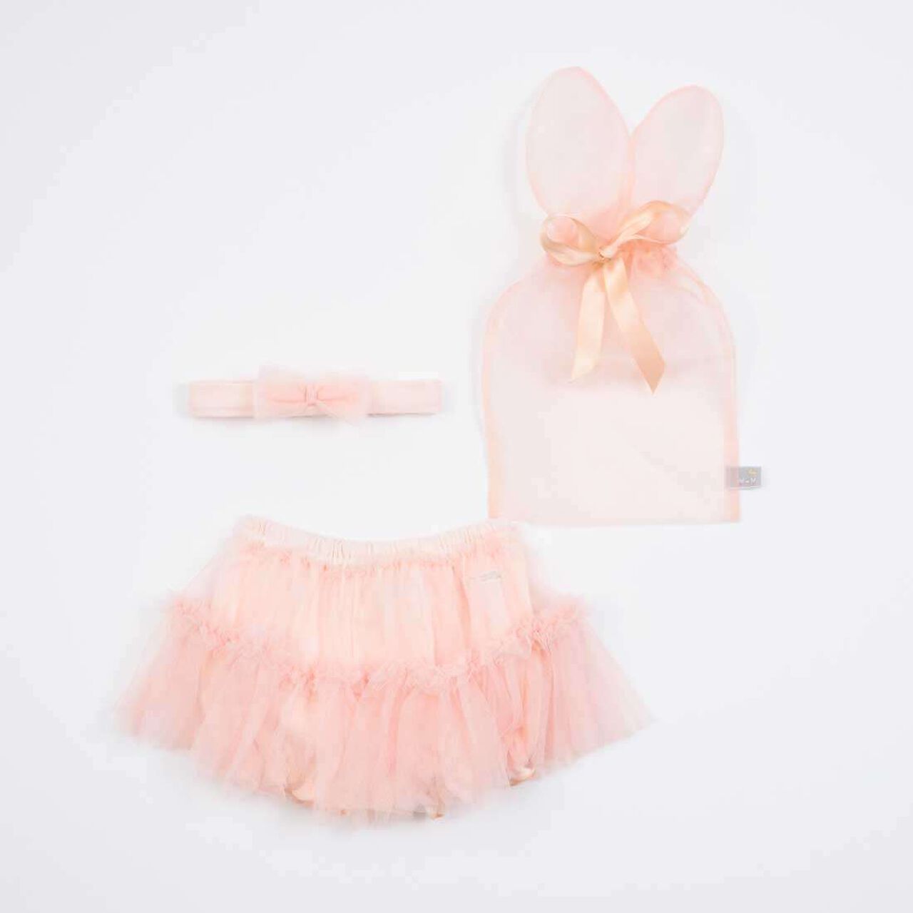 KP Bunny Ear Gift Bag Hairband & Bloomers Set,Light pink, large image number 11