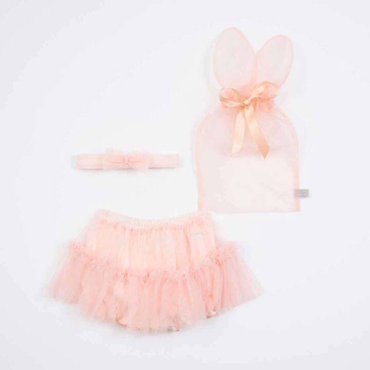 KP Bunny Ear Gift Bag Hairband & Bloomers Set,Light pink, medium image number 11