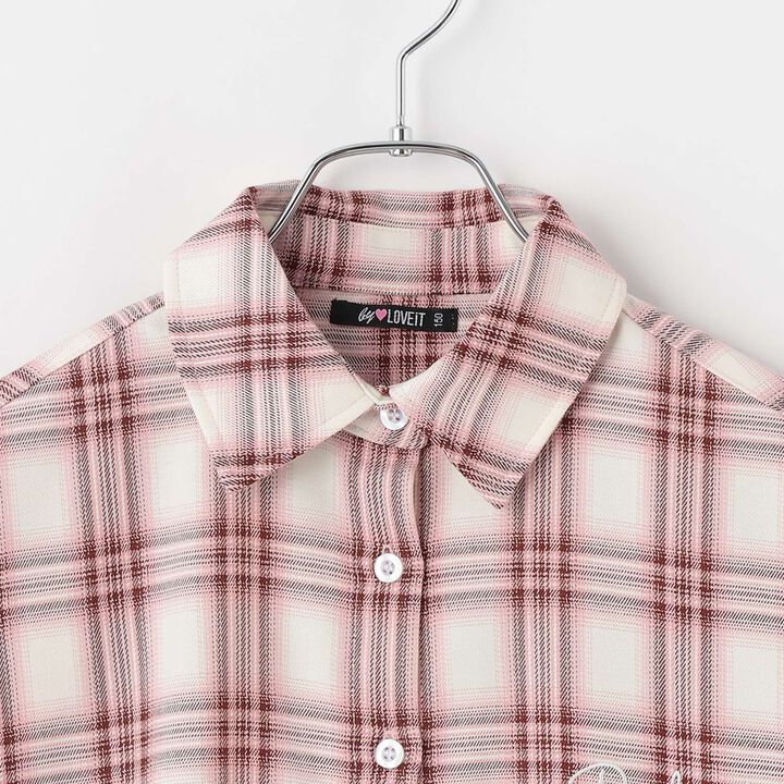 Checkered Loose Shirt,Blue, medium image number 12