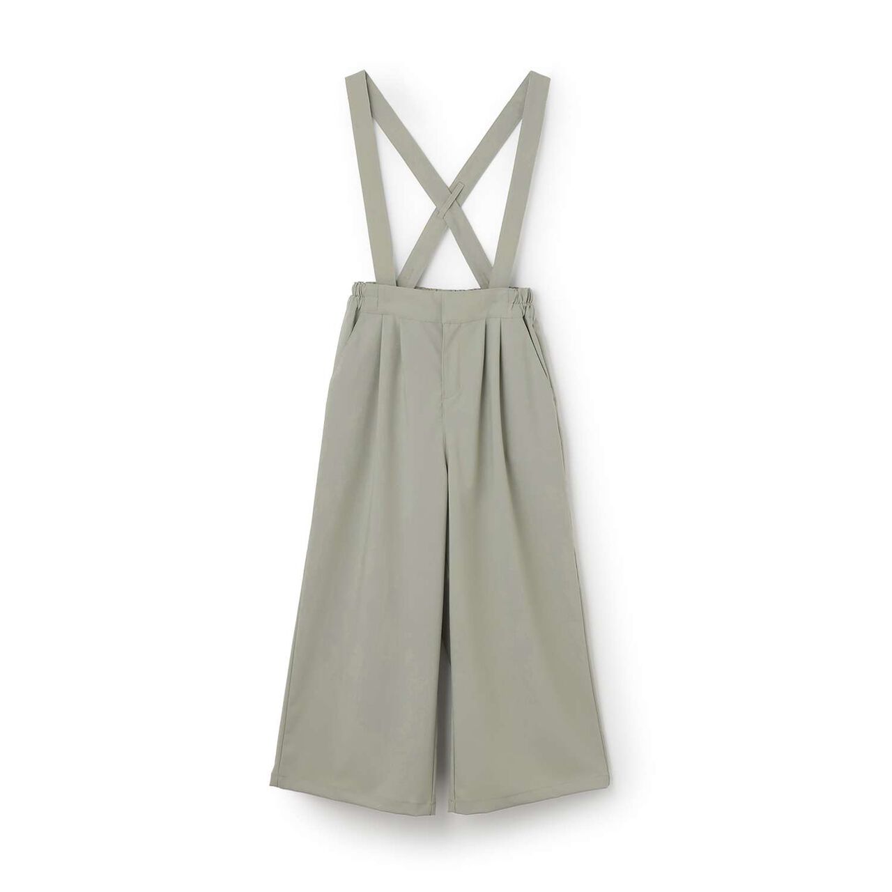 Suspender Wide Pants,Gray, large image number 12