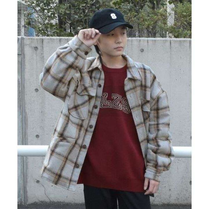 Jacquard Knit Logo Sweater [Machine Washable],Deep red, medium image number 10