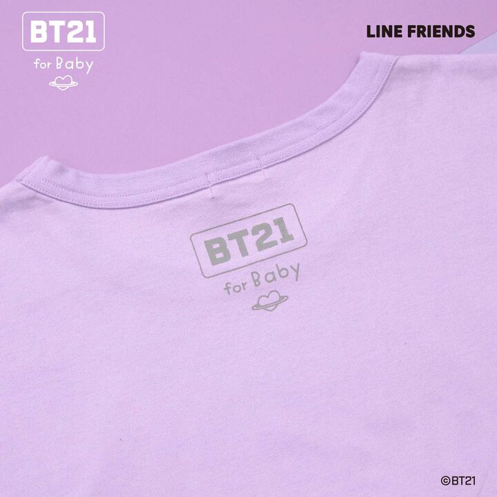 [BT21] Print & Embroidery Short Sleeve T-Shirt (Adult),White, medium image number 9