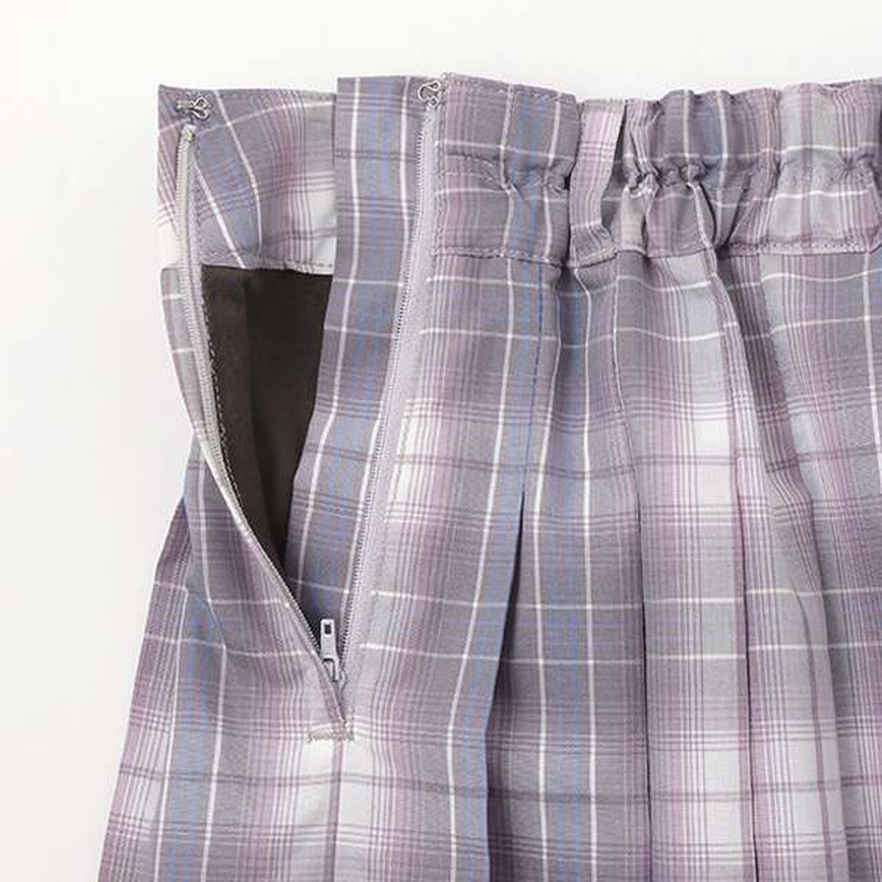 Pleated Skirt-Pants with Mini Bag,Navy, large image number 9