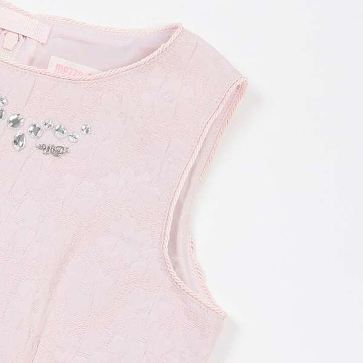 Floral Jacquard One-Piece Dress,Light pink, medium image number 3