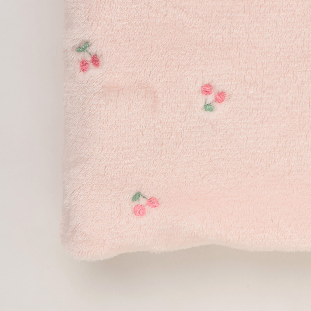 [Reversible] Cherry Embroidered Taffeta &times; Fleece Padded Vest,Pink, large image number 11