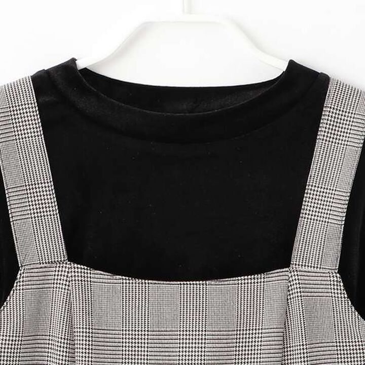 [DHOLIC] Inner Lining Included Jumper Skirt,Mocha tea, medium image number 8
