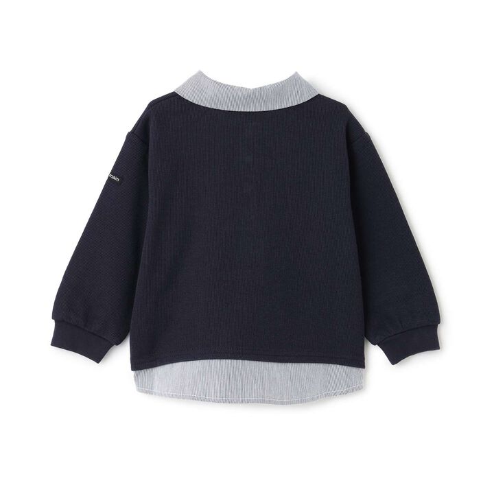 Chikawa Anime Long-Sleeve T-Shirt with Docking Design,Ivory, medium image number 5