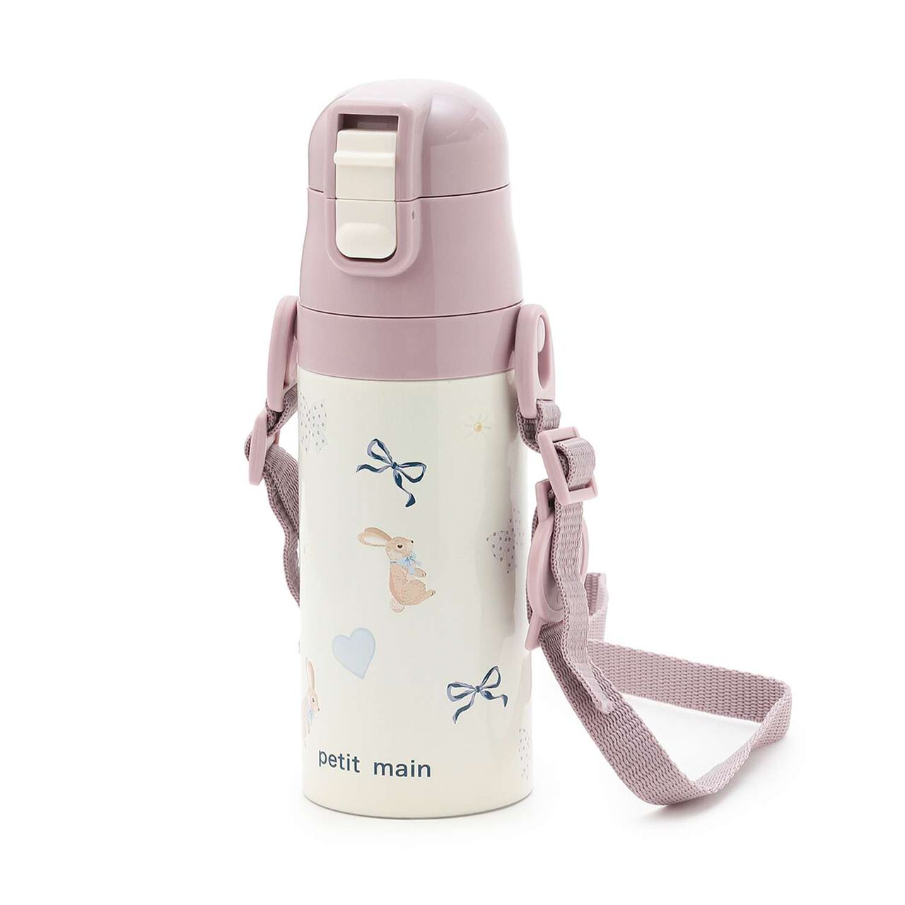 Stainless Steel Bottle with Straw,Lavender, large image number 0
