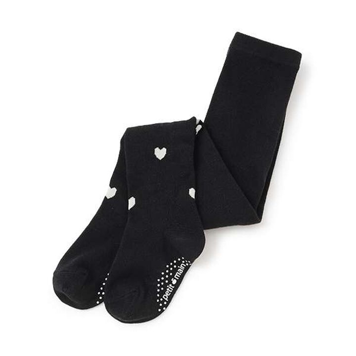 Heart Tights,Black, medium image number 0