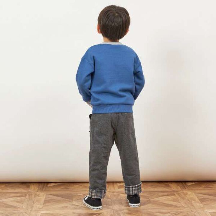 KP Boy Dinosaur Fossil Embroidered Sweatshirt [80-130],Blue, medium image number 6