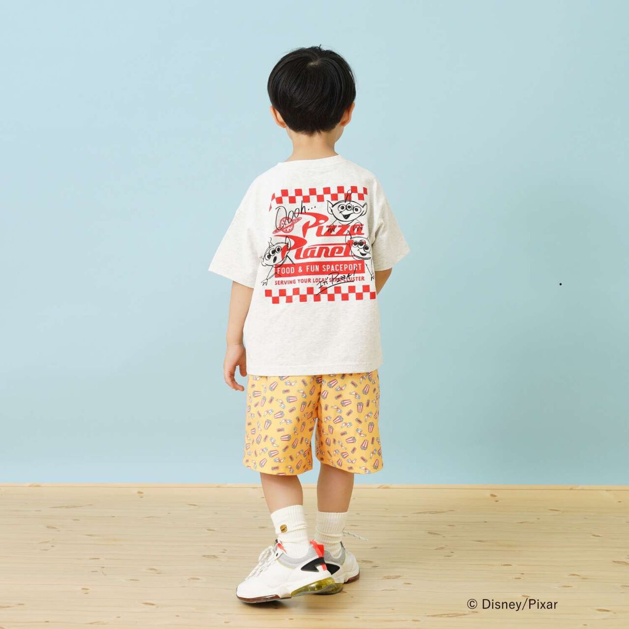 [Disney-Pixar-Toy Story] Alien Wide Short Sleeve T-Shirt,Milky white, large image number 5