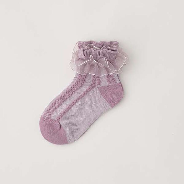 Frill Lace Socks,White, medium image number 9