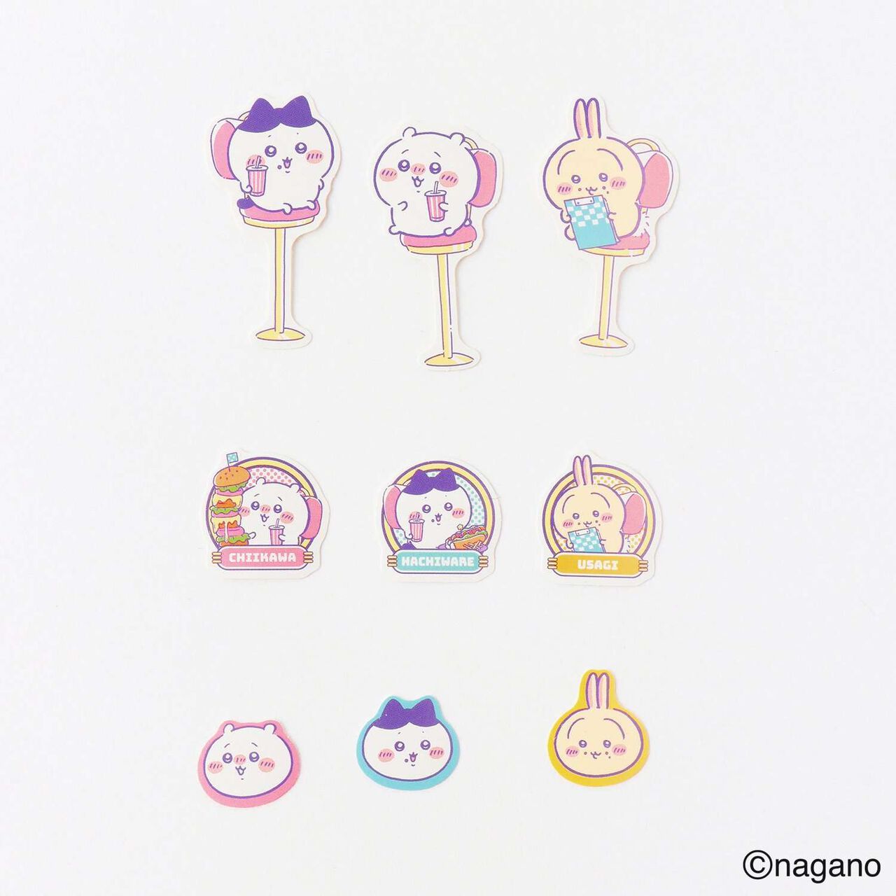 Chikawa Paper Bag with Stickers (51 Pieces),Purple, large image number 2