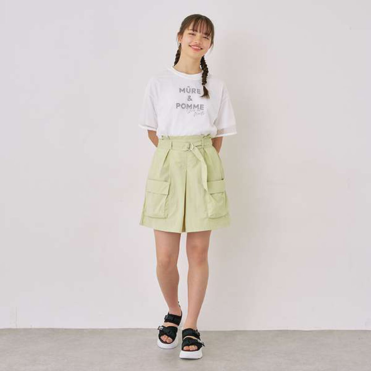 Cargo Culottes,Black, large image number 7