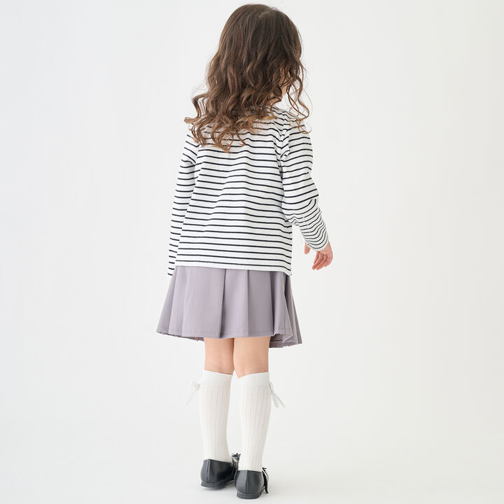 Pleated Skirt-Pants,Beige, medium image number 4