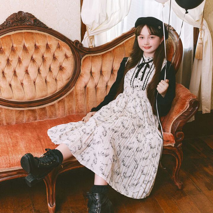 Satin Ribbon Scallop Short Boots,Light beige, medium image number 11