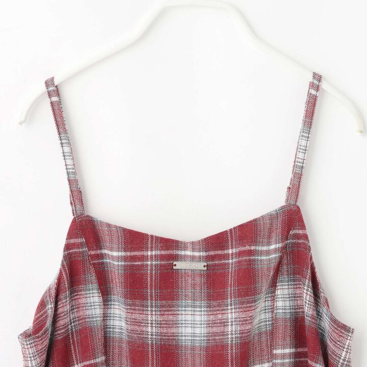 [LTXC] Quick-Dry Absorbent Checkered Camisole Tunic with Inner Lining,Ivory, medium image number 13