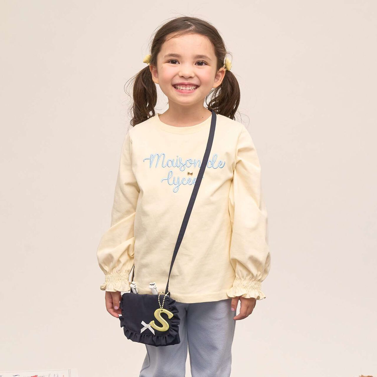 [School-Ready] [Water-Repellent, Anti-Stain, Durable, UV] Frill Detachable Pocket with Ribbon,Blue gray, large image number 18