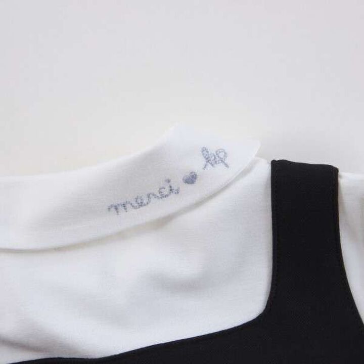 KP Layered One-Piece Dress with Ribbon [100-140],Beige, medium image number 12