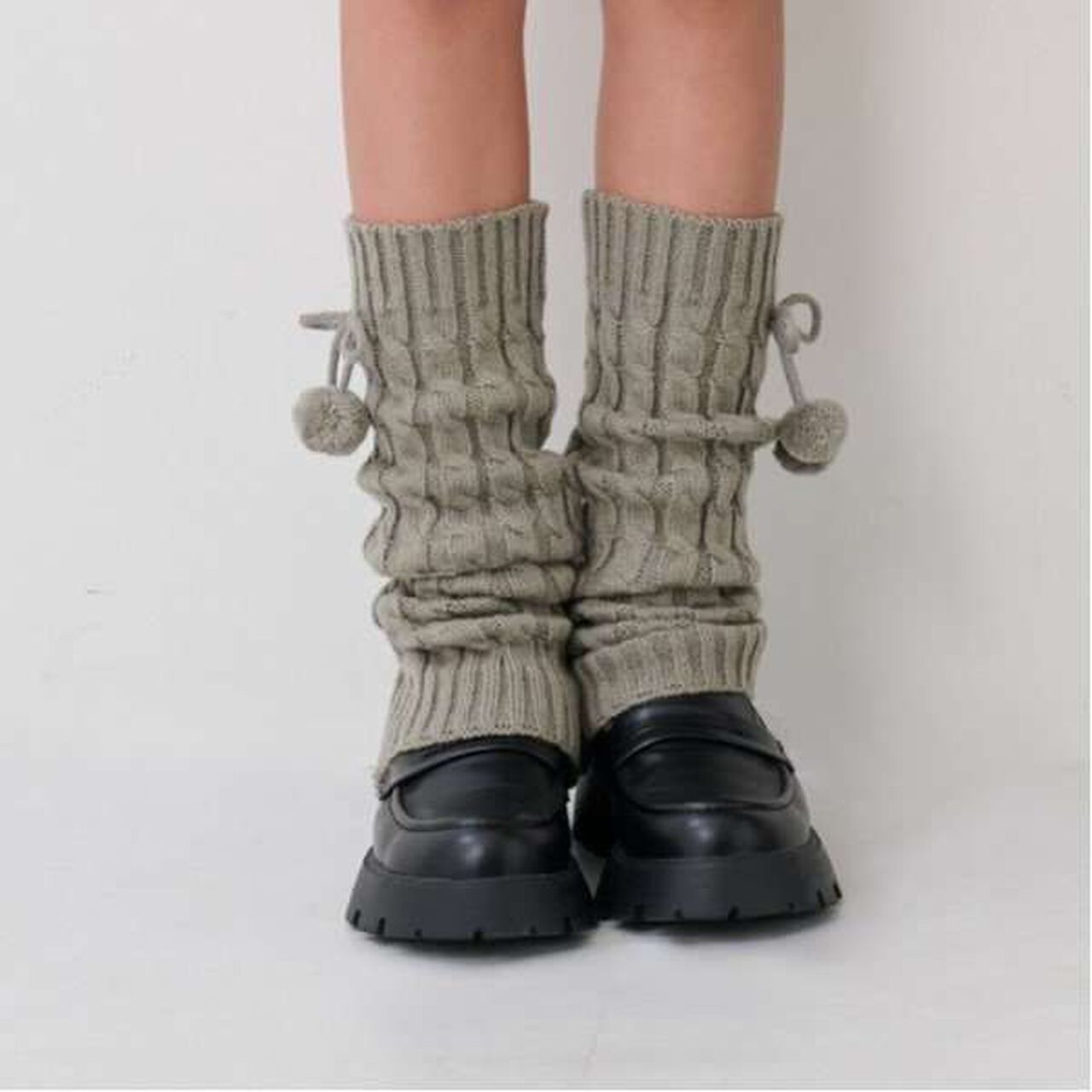 Leg Warmers,Black, large image number 5
