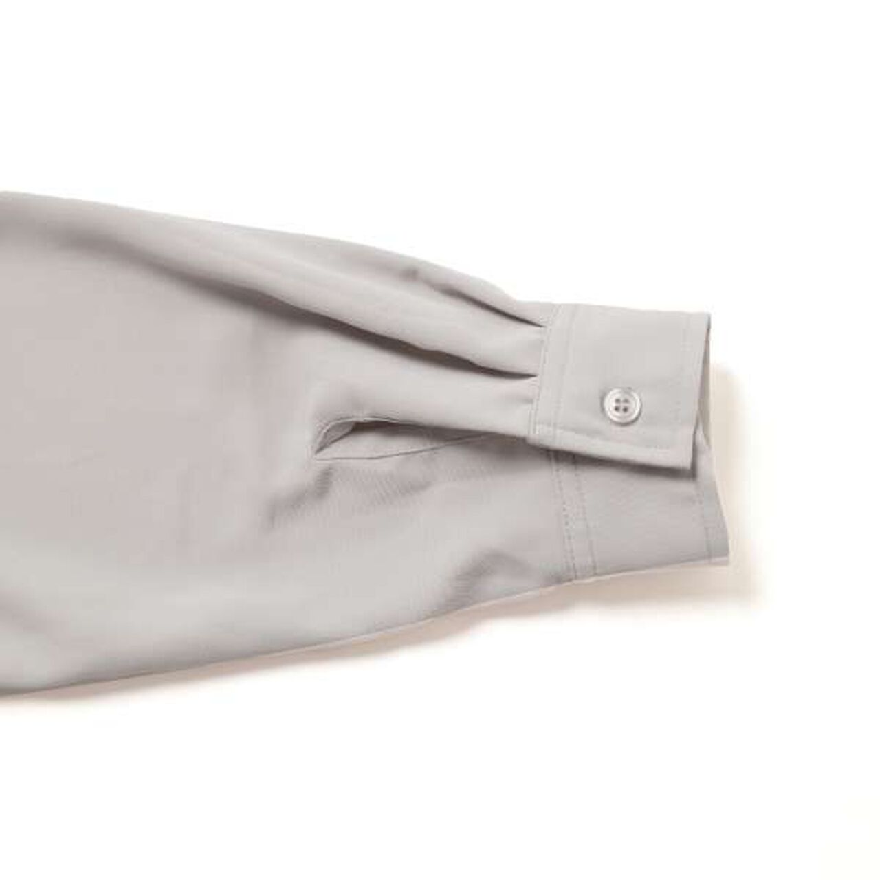 [Adult Size Available] [Set Up Compatible] Melty Open Collar Shirt,Light gray, large image number 6