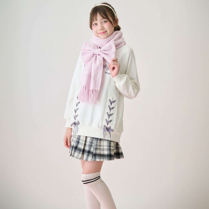 Scarf with Ribbon Chouchou,Light pink, medium image number 7