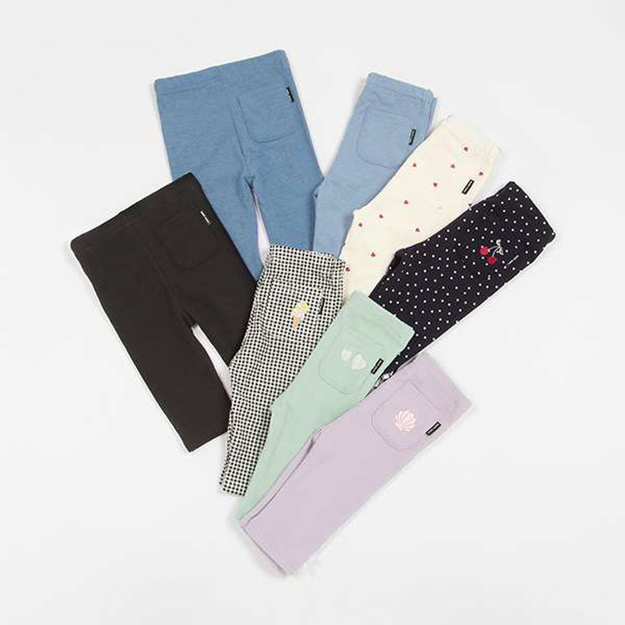 Petite Play Girls' 7/8 Leggings,Blue, large image number 3