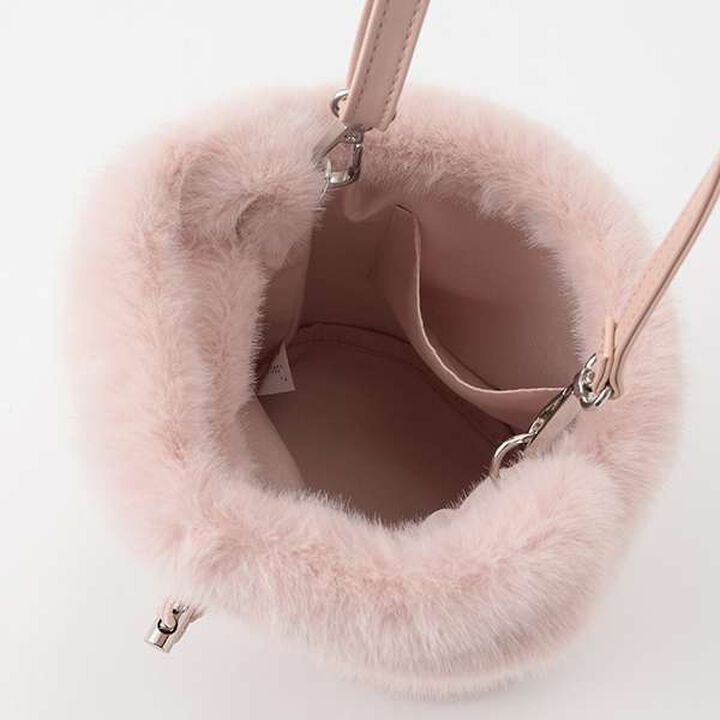 Faux Fur Shoulder Bag,Off white, medium image number 5