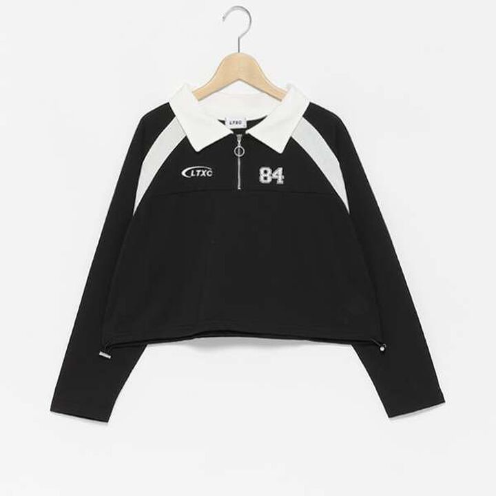 LTXC - Half-Zip Long-Sleeve T-Shirt,Off white, medium image number 4