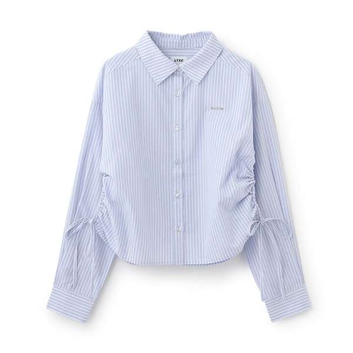 [LTXC] Side Drawstring Shirt,Off white, medium image number 5