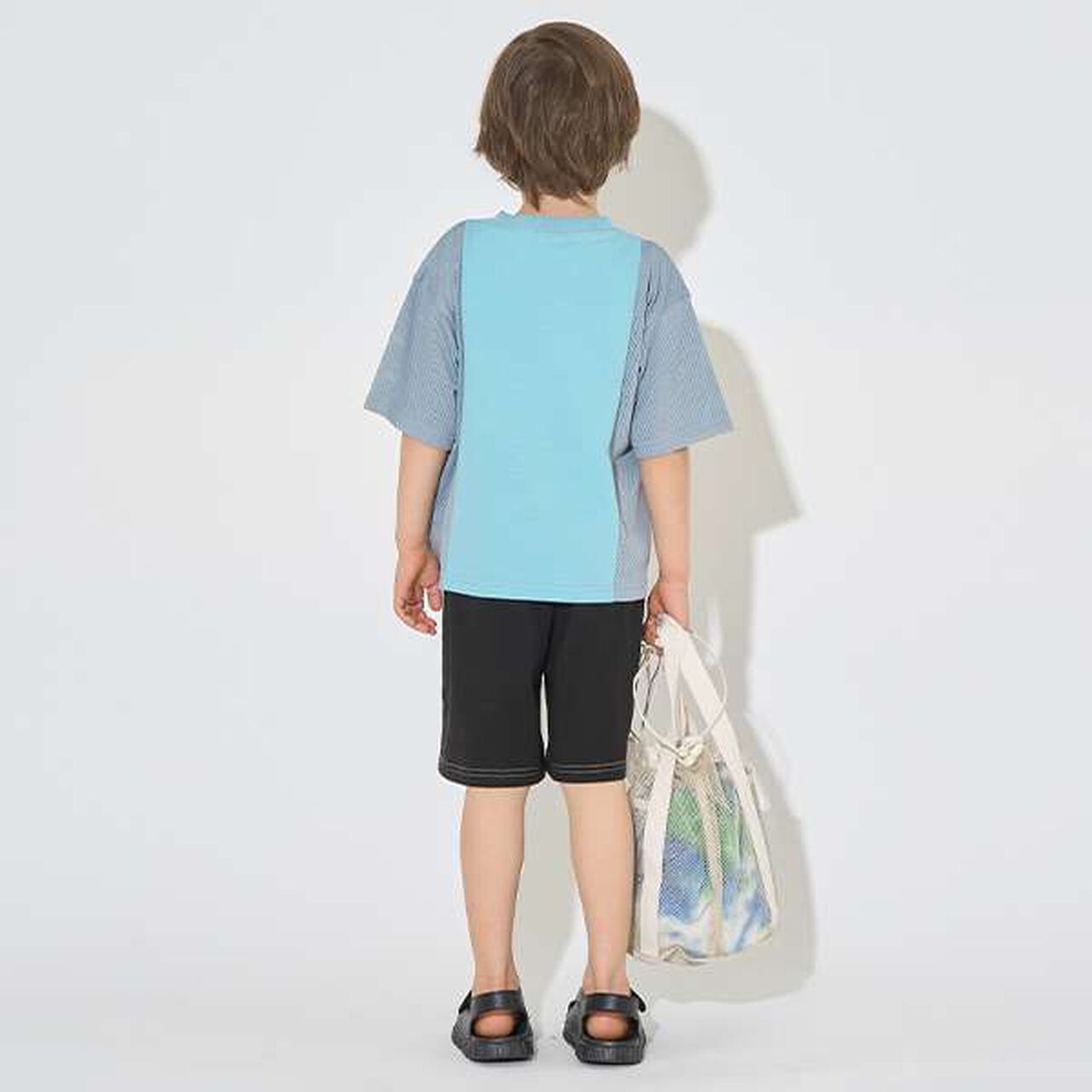 [Kaiteki Tenjiku] Bi-Color Big T-Shirt,Smoke white, large image number 12