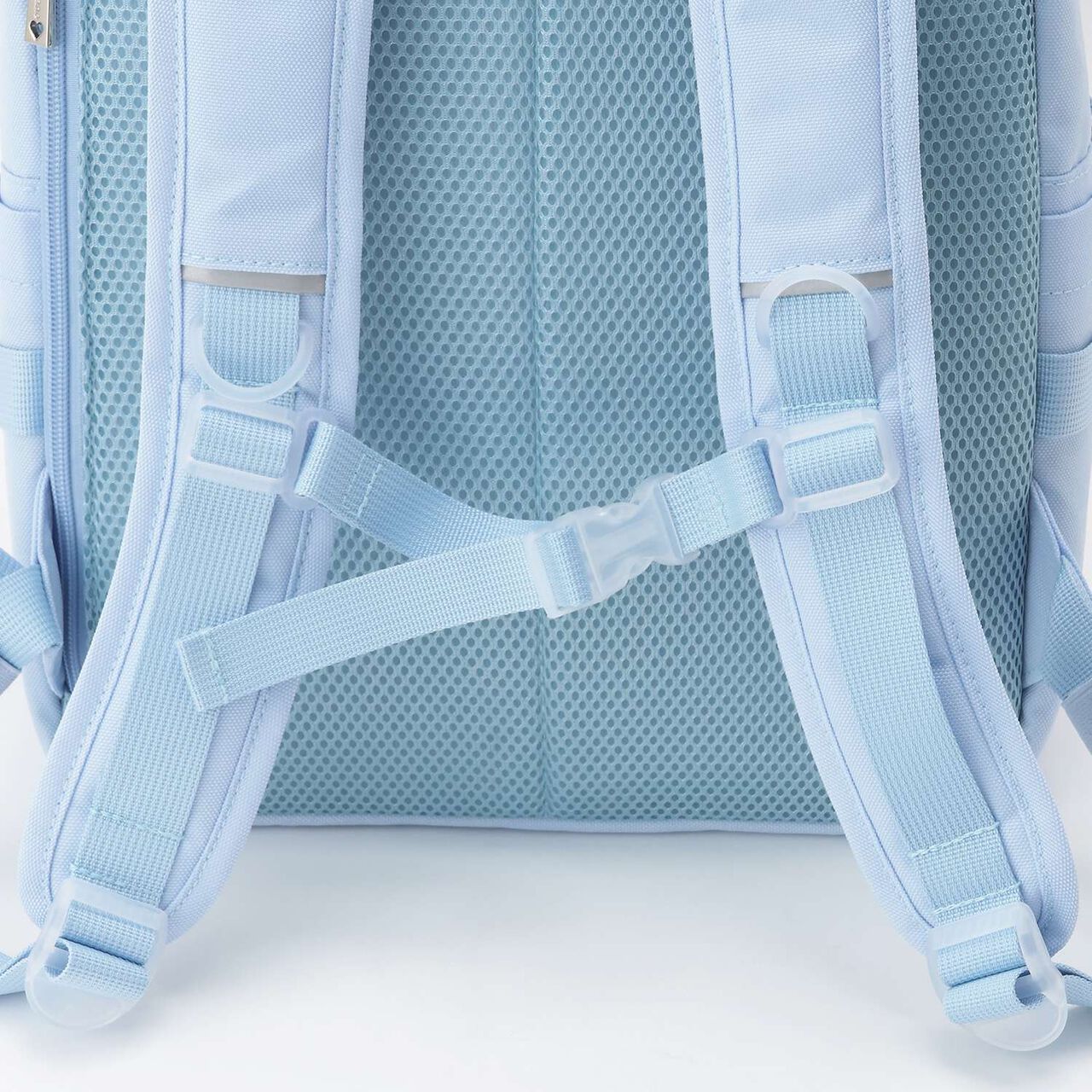 Water-Repellent Clear Pocket Backpack with Charm 20L,Black, large image number 6