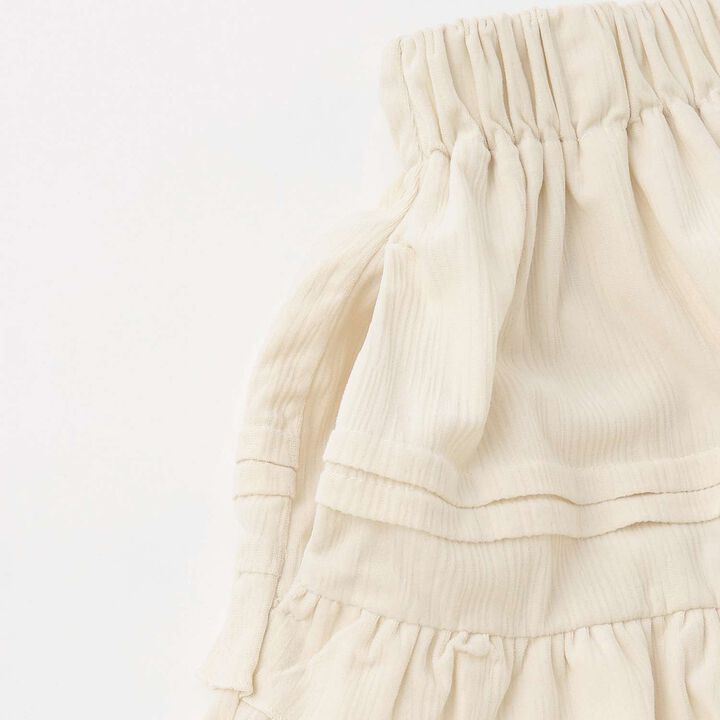 Calla Crepe Tiered Skirt,Black, medium image number 12