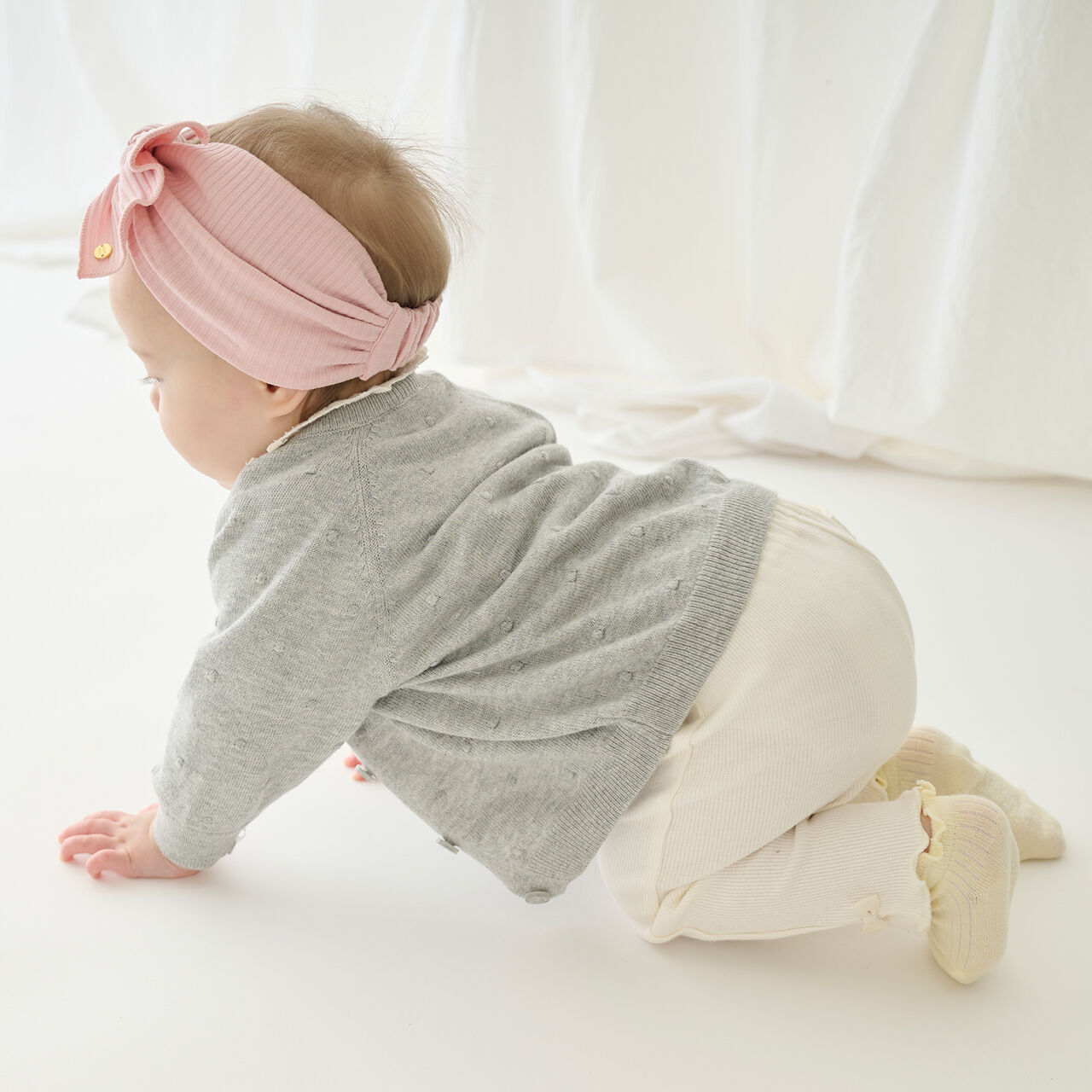 [GOOD PRICE] Hem Ribbon Leggings,Pink, large image number 7