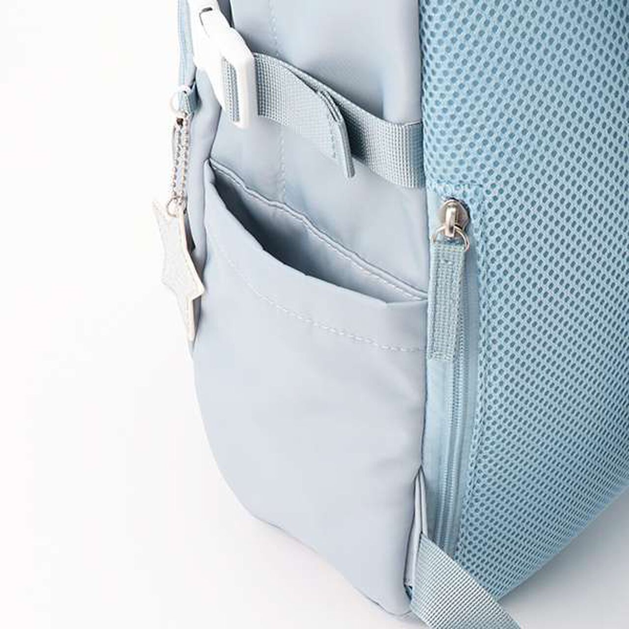 Casual Backpack with Charm,Black, large image number 14