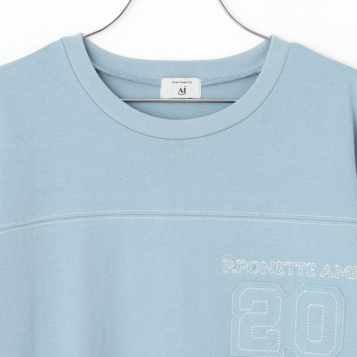 [AMI] Stitch Design T One-Piece Dress,Black, medium image number 2