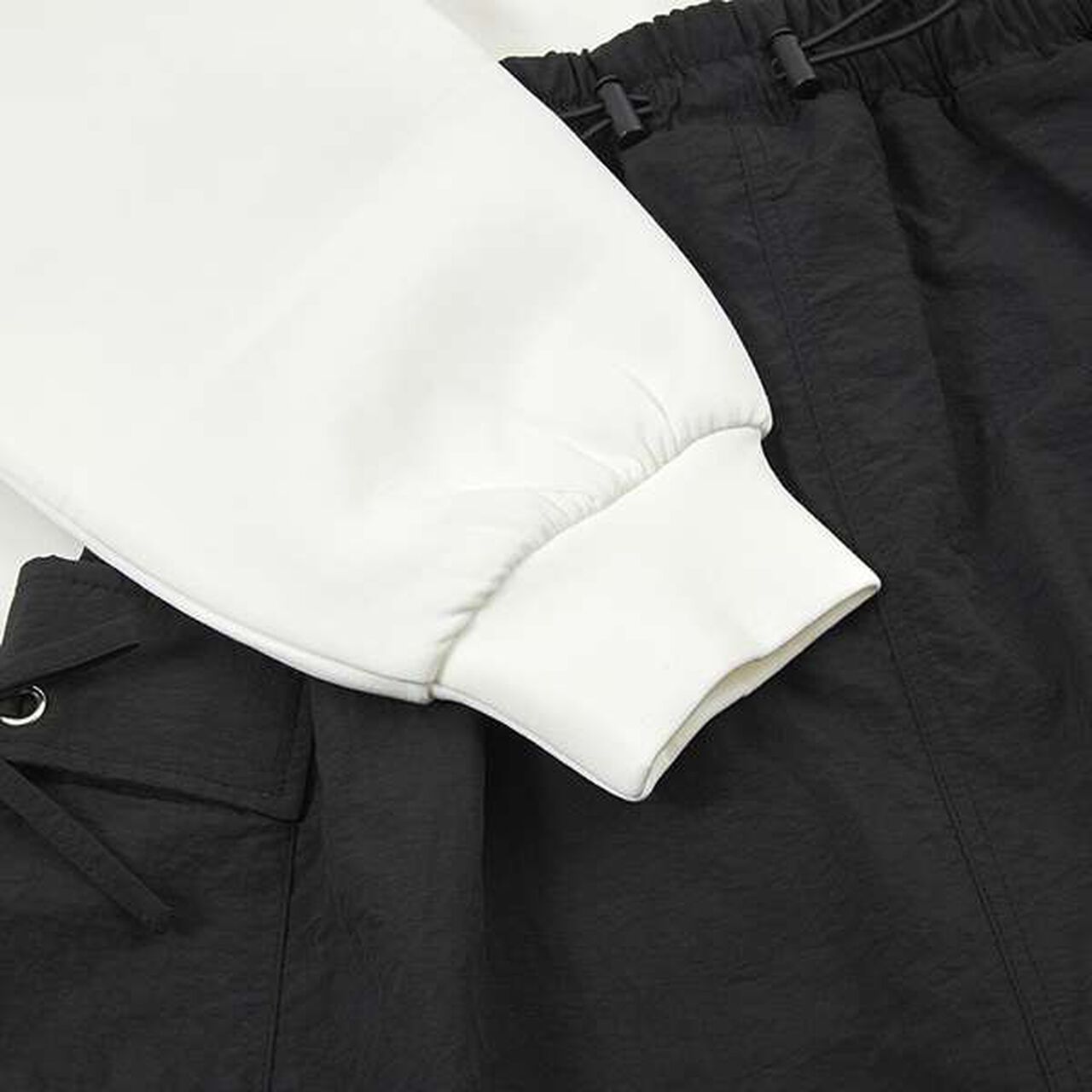 Troislapins Half-Zip Docking Cargo One-Piece Dress (140-160),Beige, large image number 13