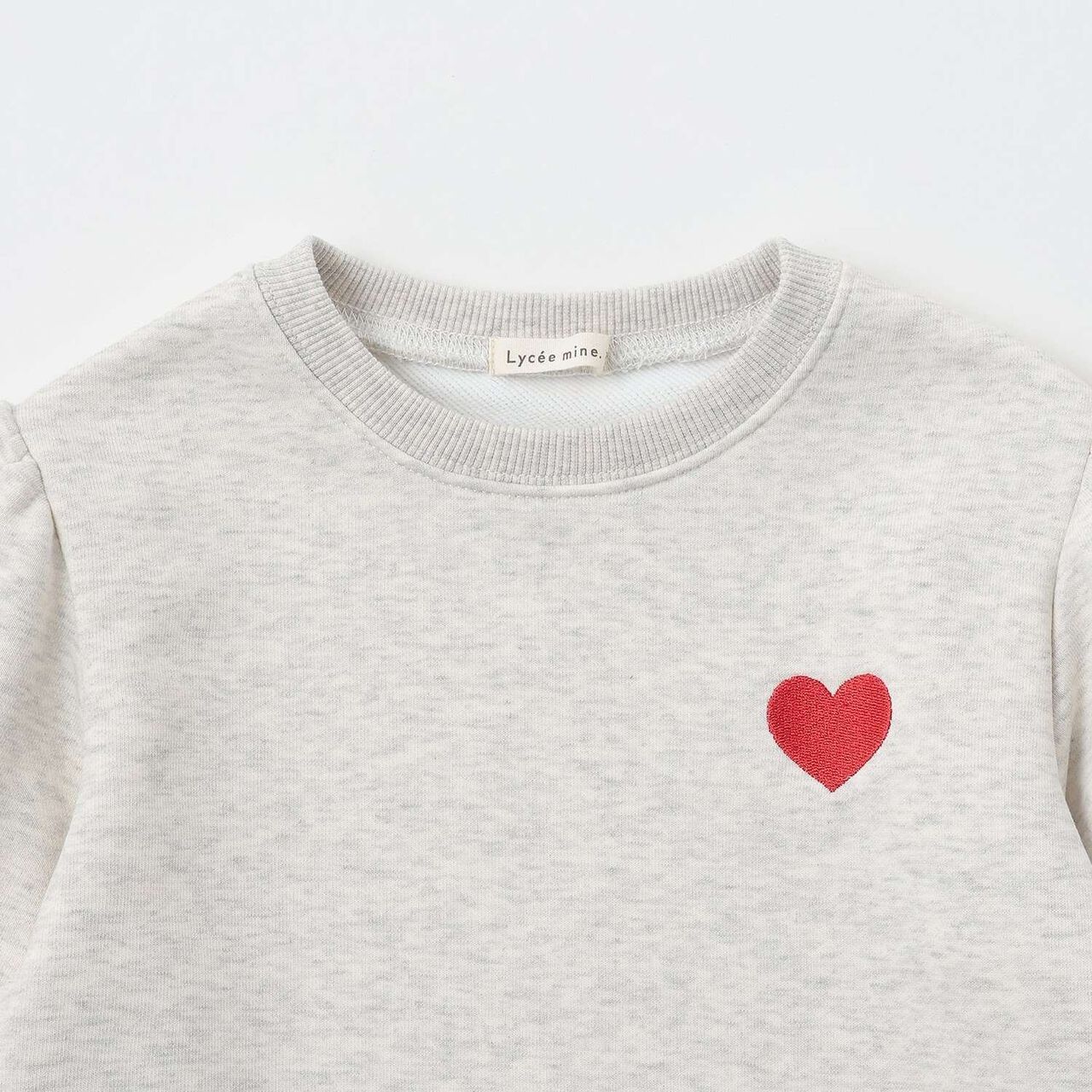 Quick-Dry Fleece Sweatshirt with Single-Point Embroidery,Smoke white, large image number 7