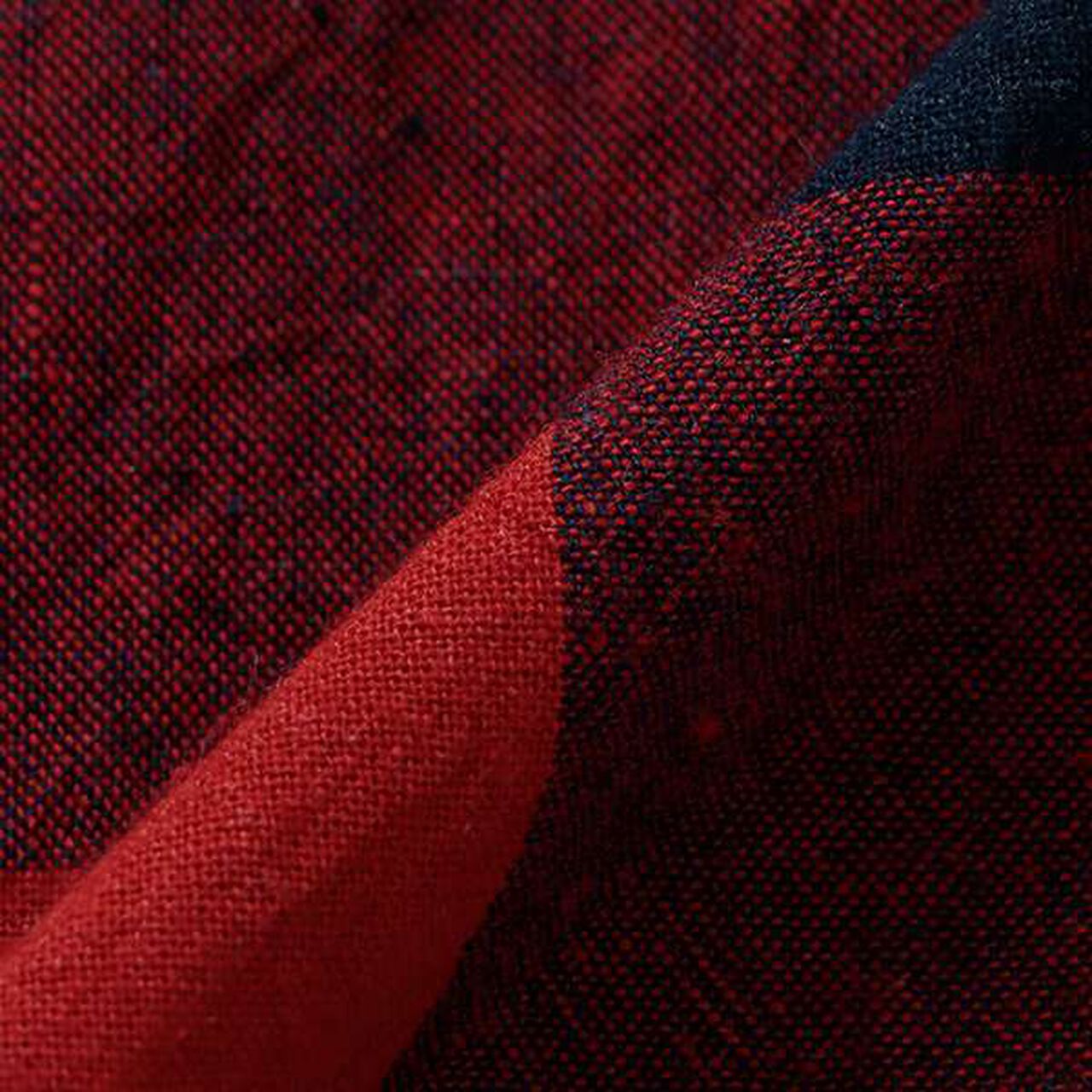 [Restock] Train Embroidery Checkered Long-Sleeve Shirt,Red, large image number 7