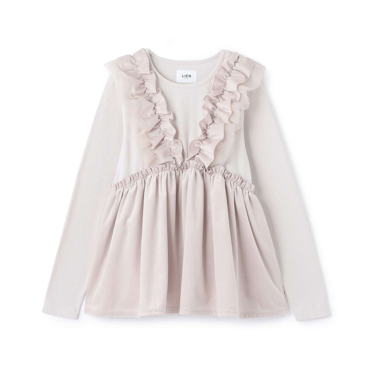 [Link] Docking Frill Tunic,Pink, large image number 0