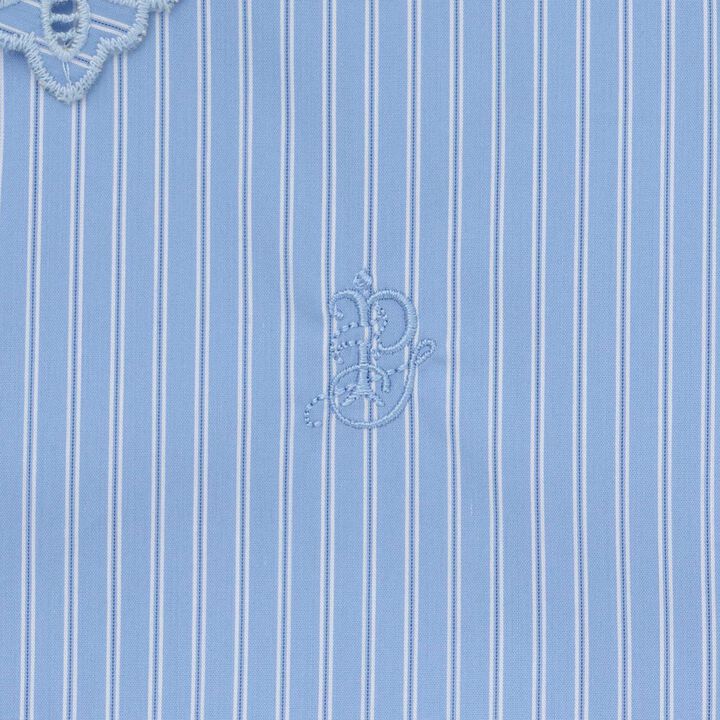 Lace Collar Bow Tie Blouse,White, medium image number 6